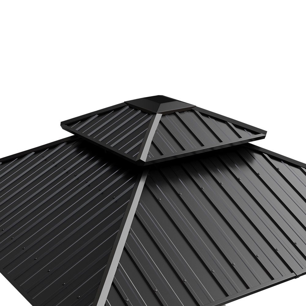 Living and Home Hardtop Patio Gazebo 9 x 9ft Image 3