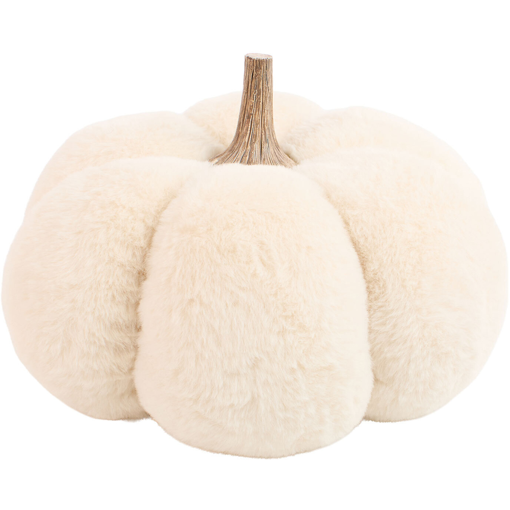 Pumpkin Faux Fur Doorstop Image 6