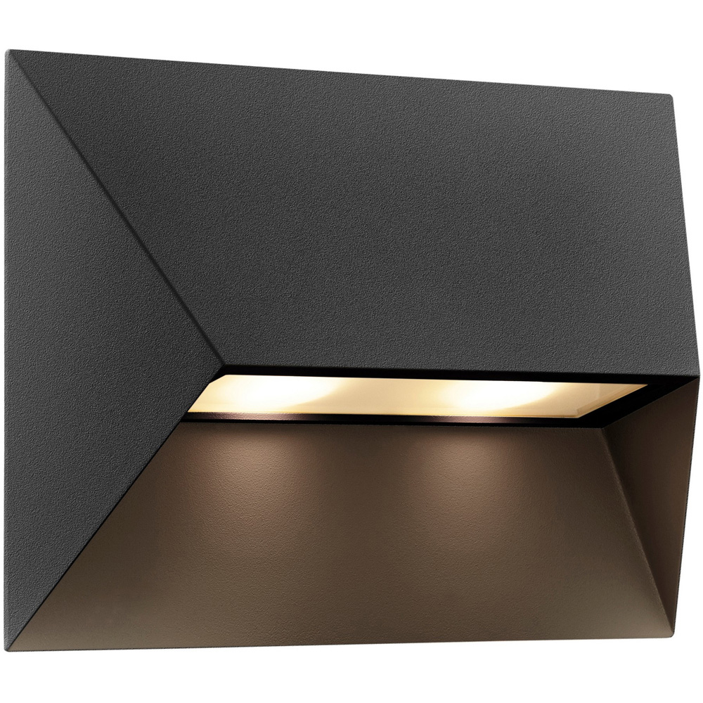 Nordlux Pontio 27 Black Outdoor Wall Light Image 1