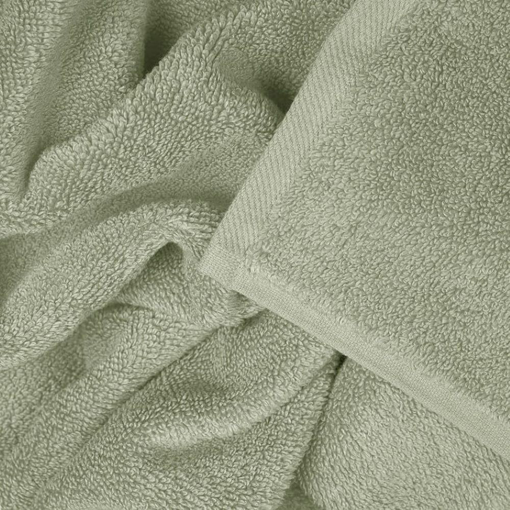 Allure Bath Fashions Bamboo Sage Green Luxury Marlborough Bath Sheet Image 3