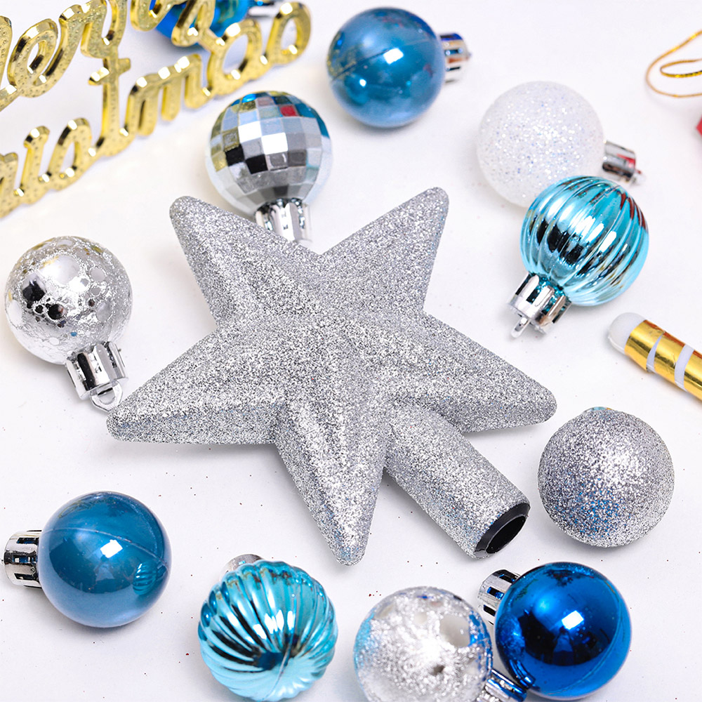 Living and Home Blue Bauble 30 Pack Image 6