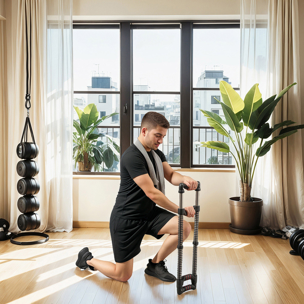 SPORTNOW Chest Expander with Adjustable Resistance 10-50kg Image 2