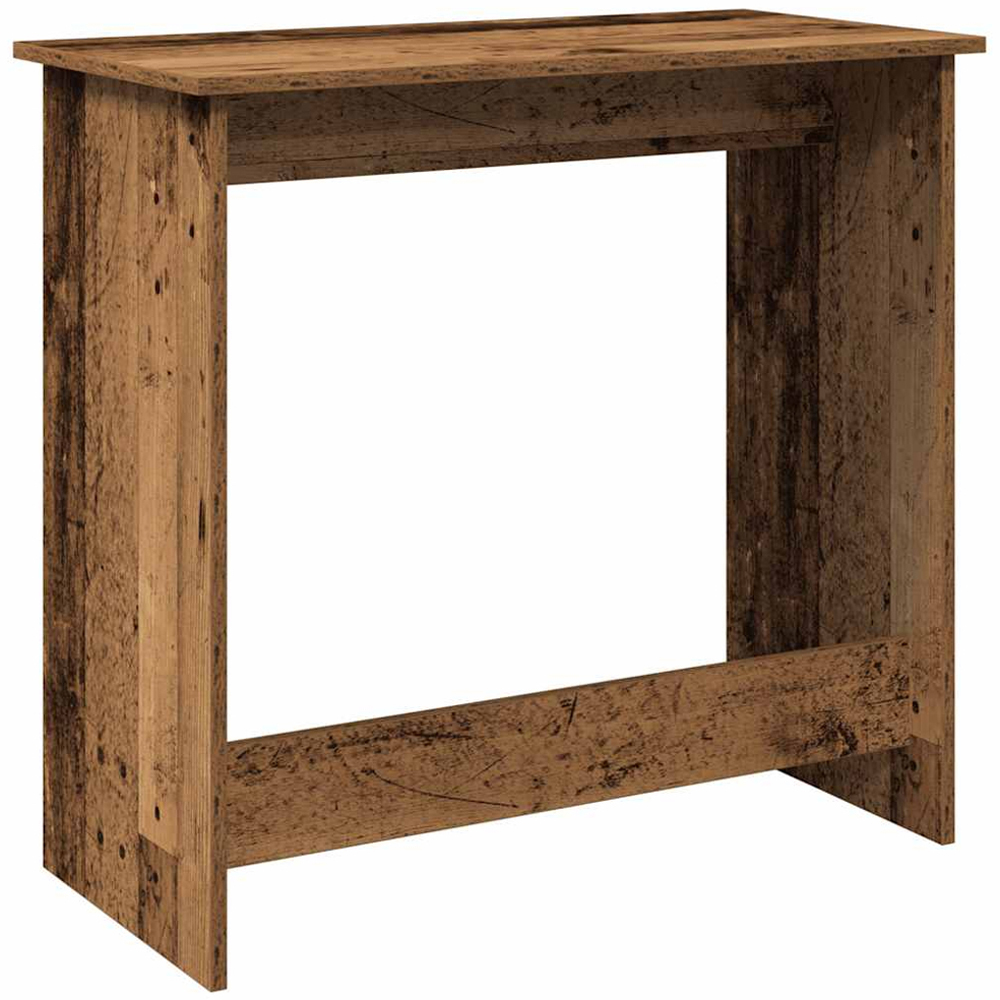 vidaXL Computer Desk Old Wood Effect Image 5