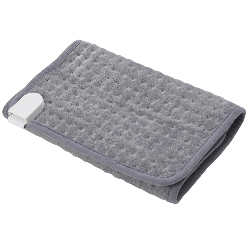H&O Direct Grey Electric Heated Shawl Blanket 30 x 60cm Image 1