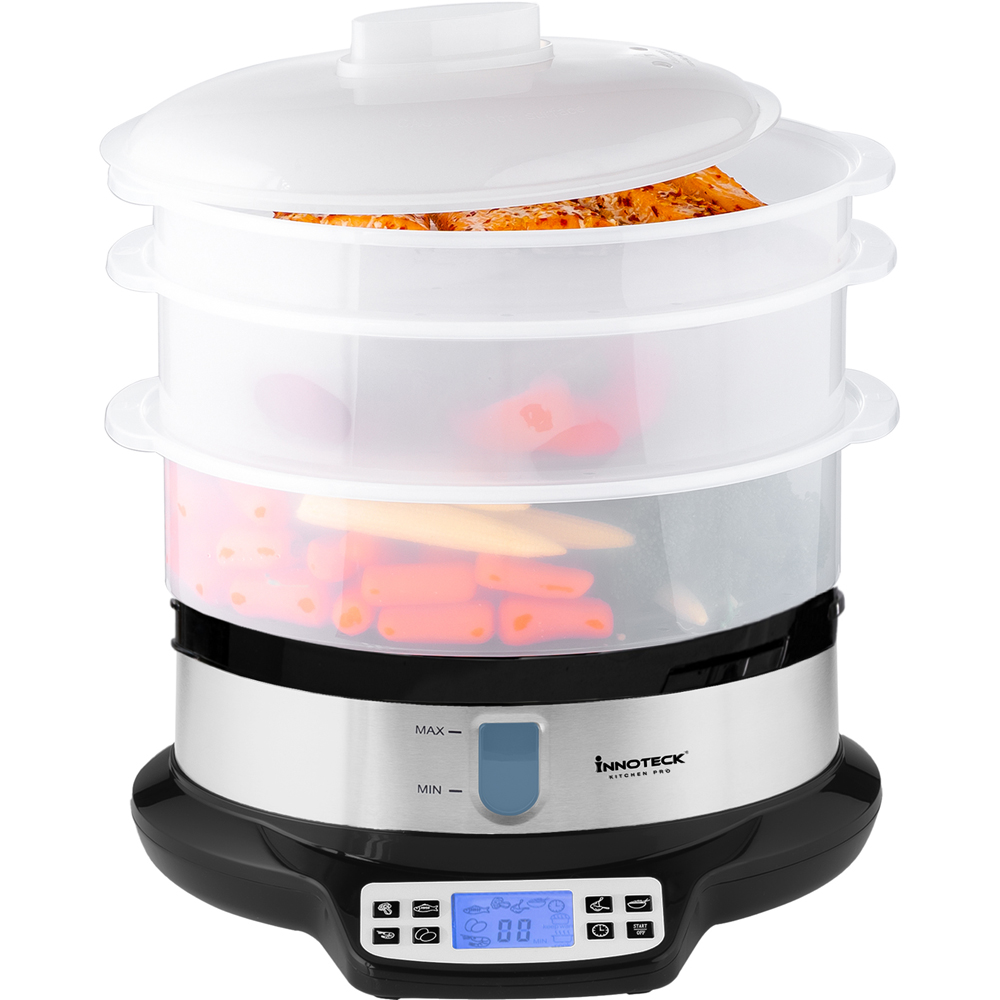 Innoteck Kitchen Pro 3 Tier 9 Litre Digital Food Steamer 800W Image 2