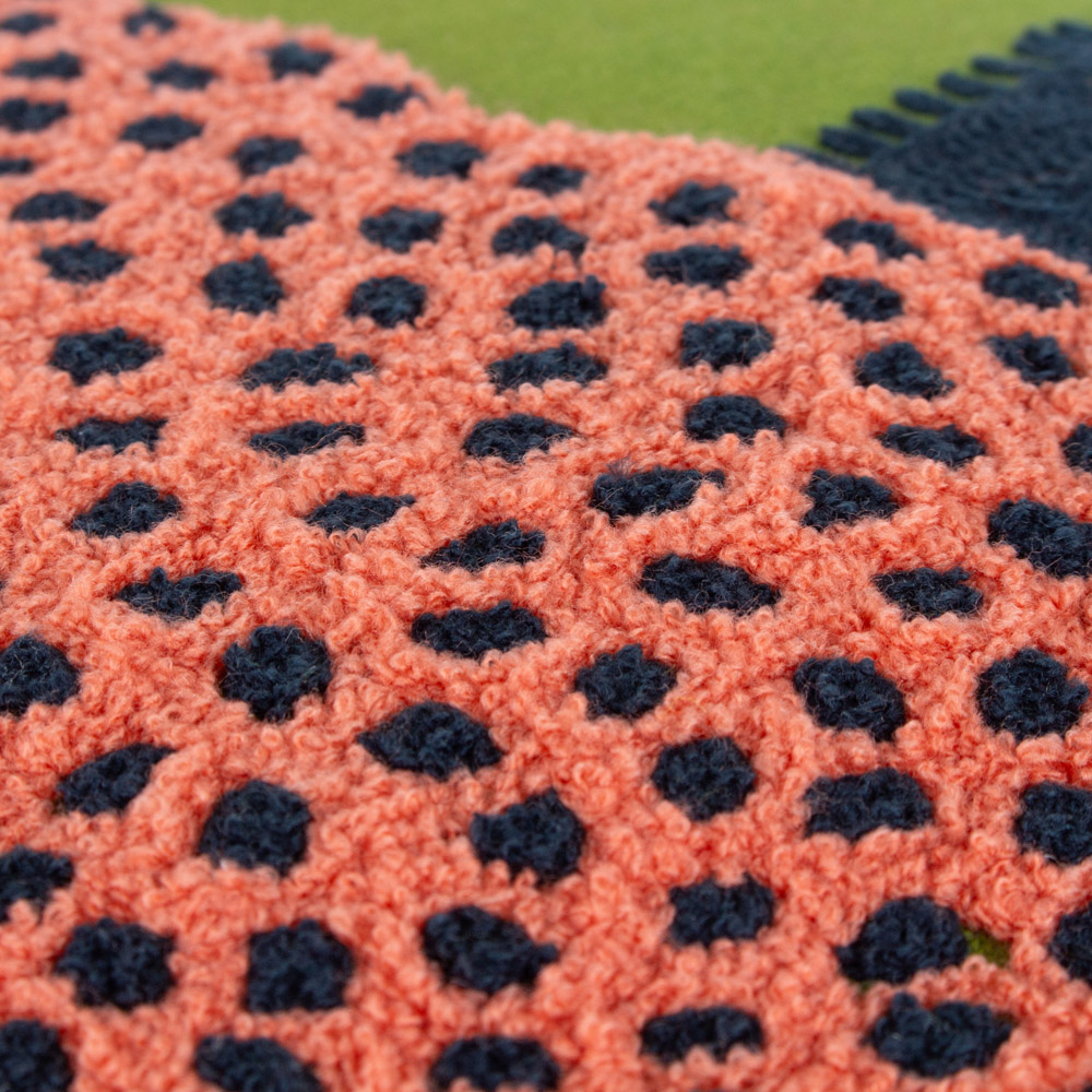 furn. Coral Cheetah Embroidered Cushion Image 6