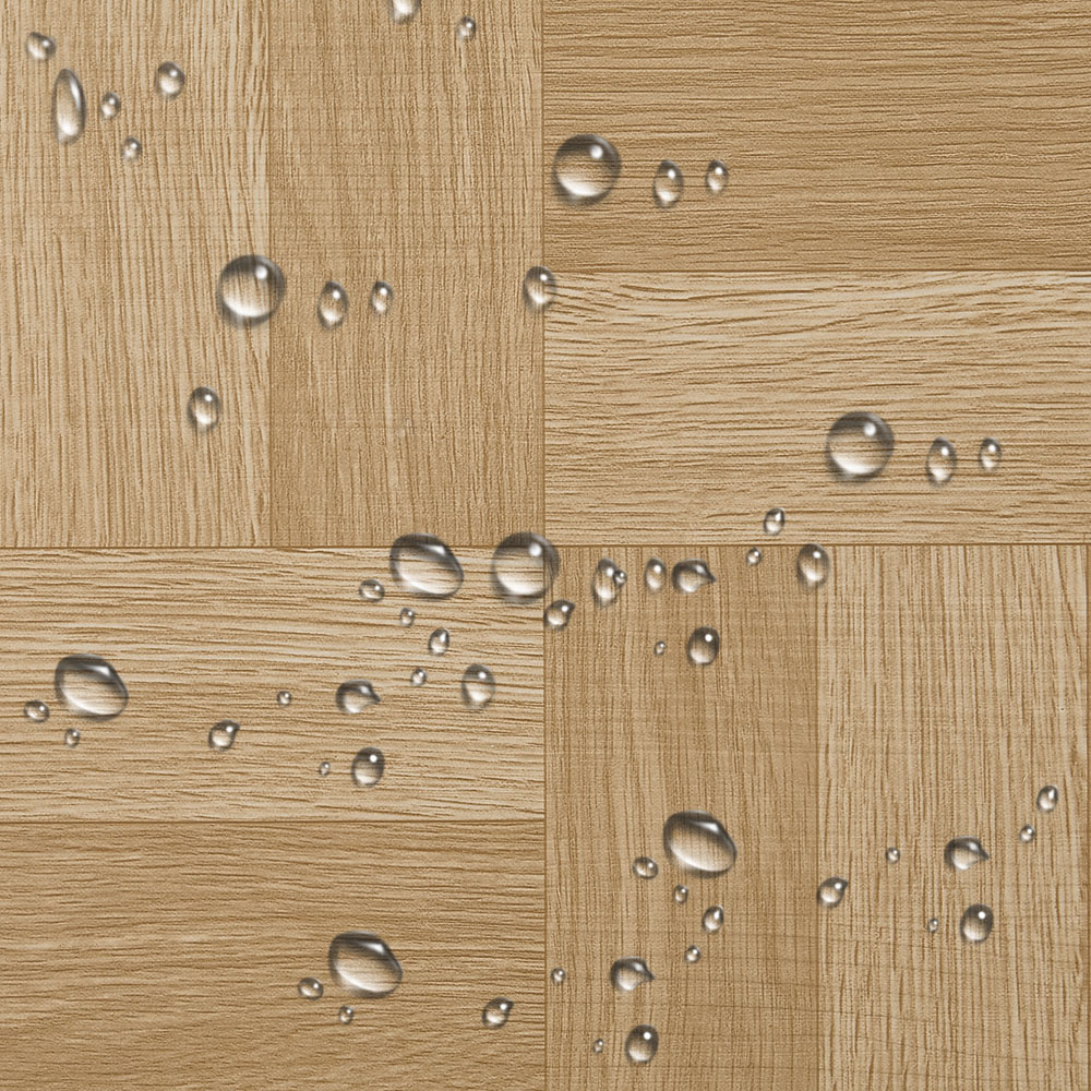 Living and Home Parquet Light Brown Self-Adhesive PVC Flooring Tile 10 Pack Image 6