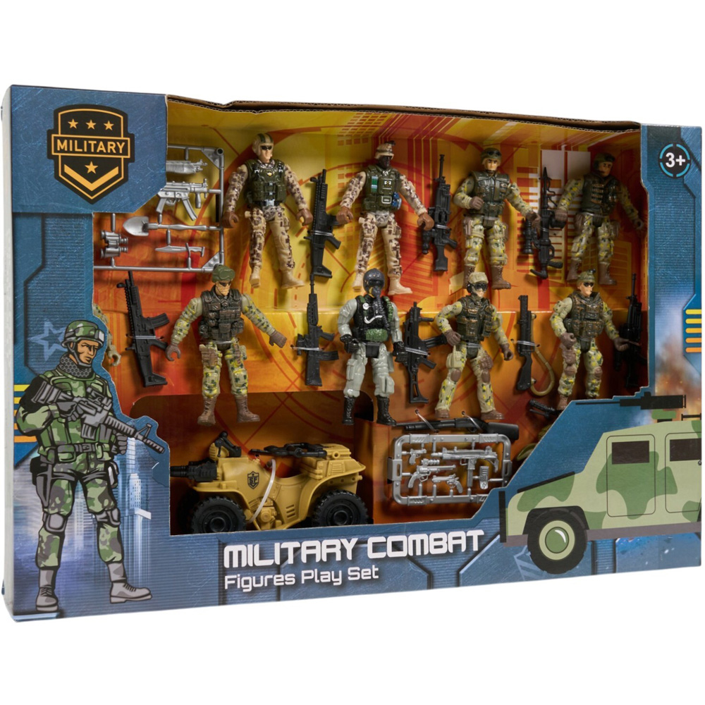 Military Combat Figures Playset Image 1