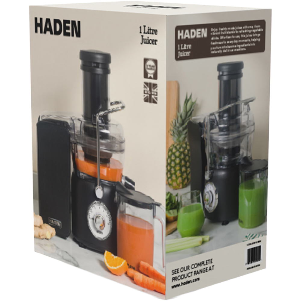 Haden 215352 Black 6 Speed 1L Juicer 800W Image 8