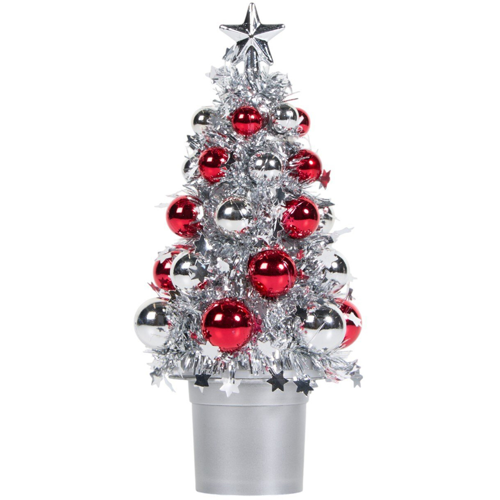 Christmas Tinsel Tree with Ball Image 8