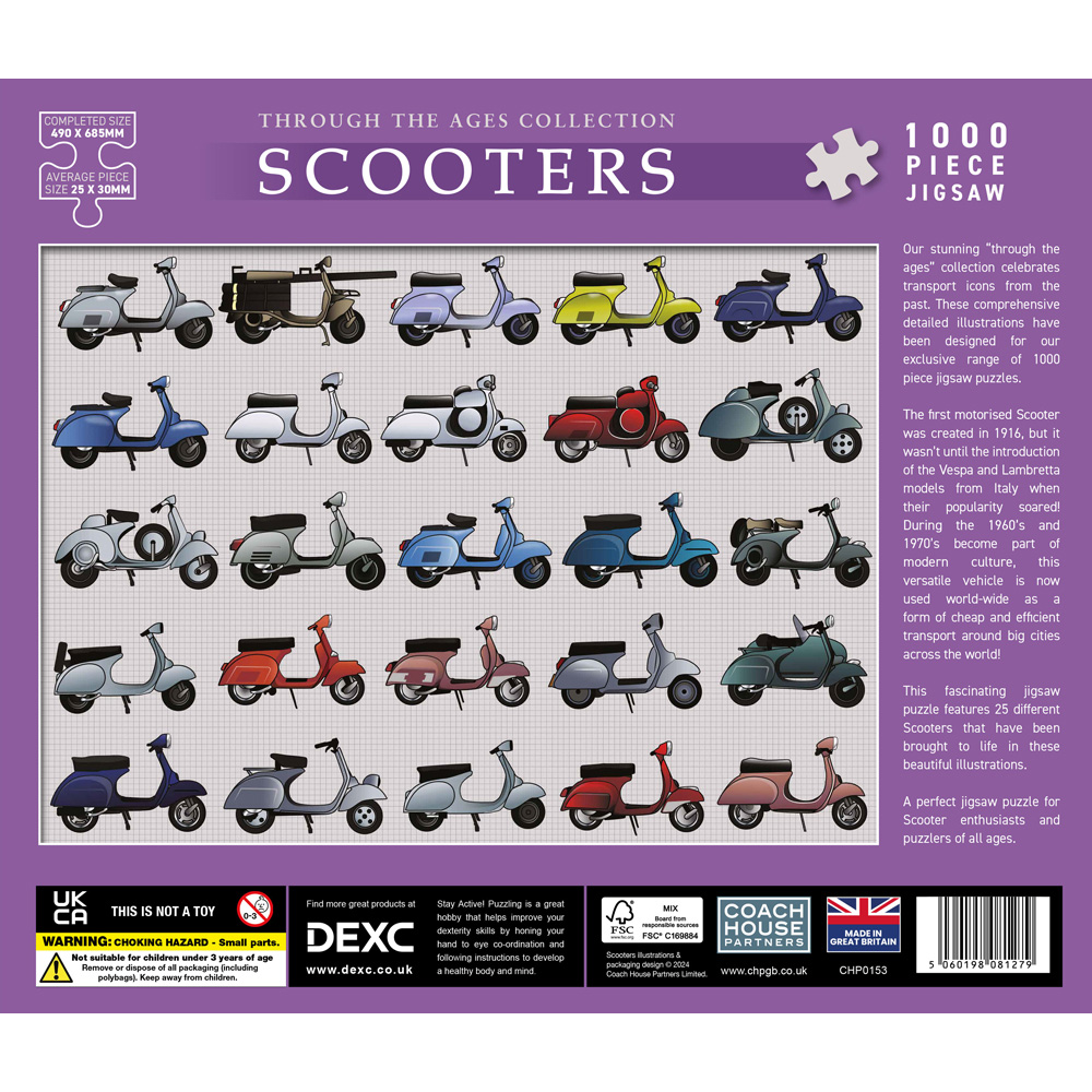Scooters 1000 Piece Jigsaw Puzzle Image 2