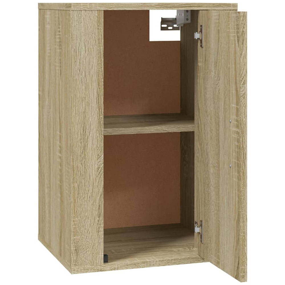 vidaXL Single Door Sonoma Oak Wall Mounted TV Cabinet Set of 2 Image 8