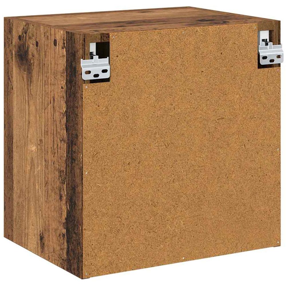 vidaXL Single Door Old Wood Wall Mounted Square TV Cabinet Image 8