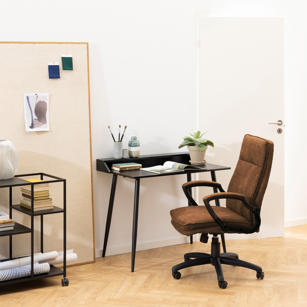 Florence Brad Brown Swivel Chair Image 9