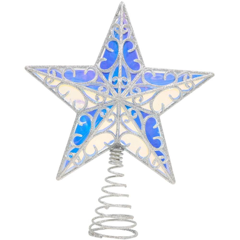 Iridescent Star Christmas Tree Topper Image 4