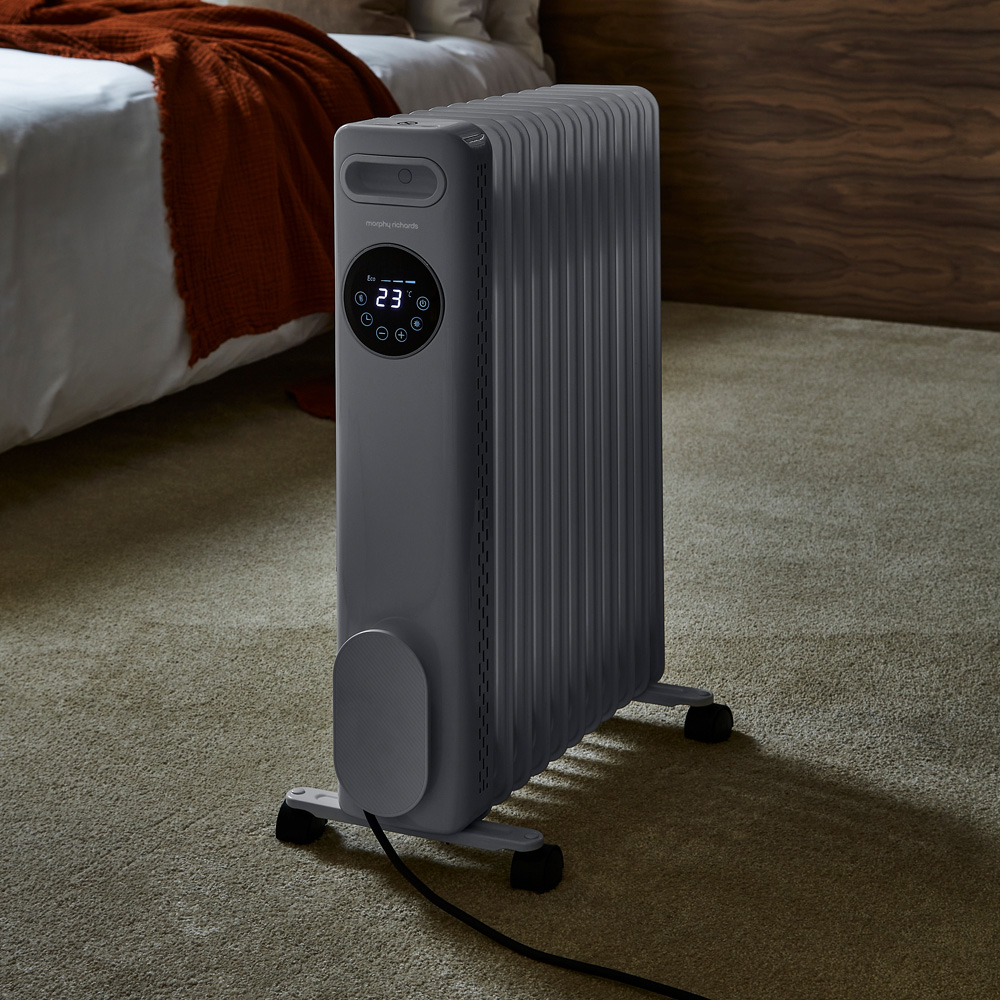 Morphy Richards Grey Digital Oil Filled Radiator 2500W Image 2
