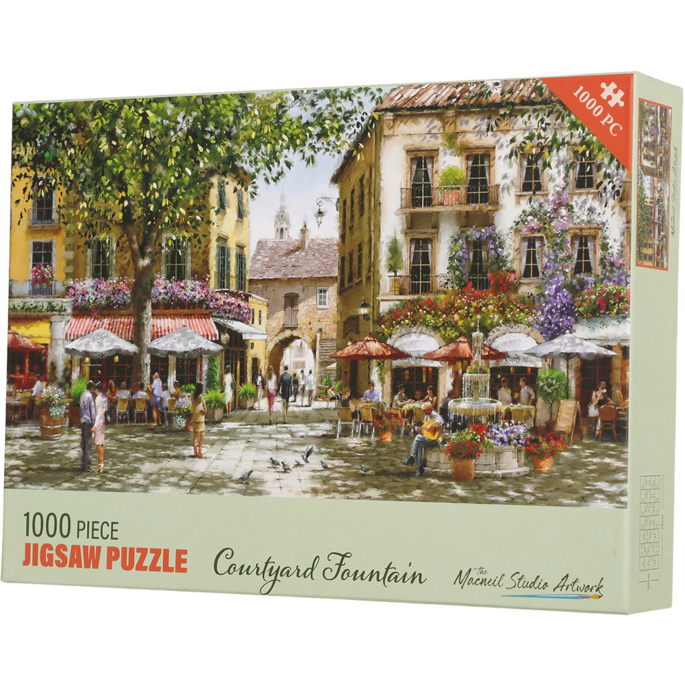 Richard Macneil Courtyard Fountain Jigsaw Puzzle Image 2