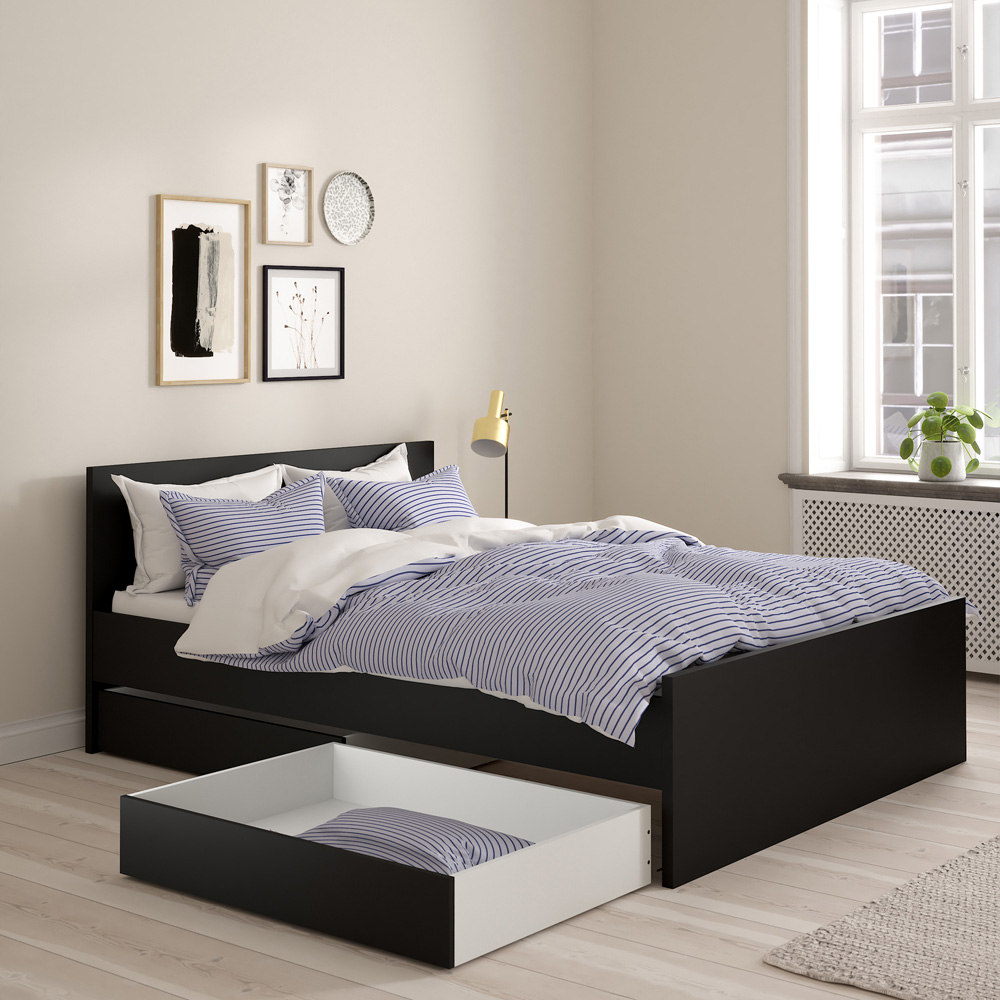 Florence Matt Black Underbed Drawer Set of 2 Image 6