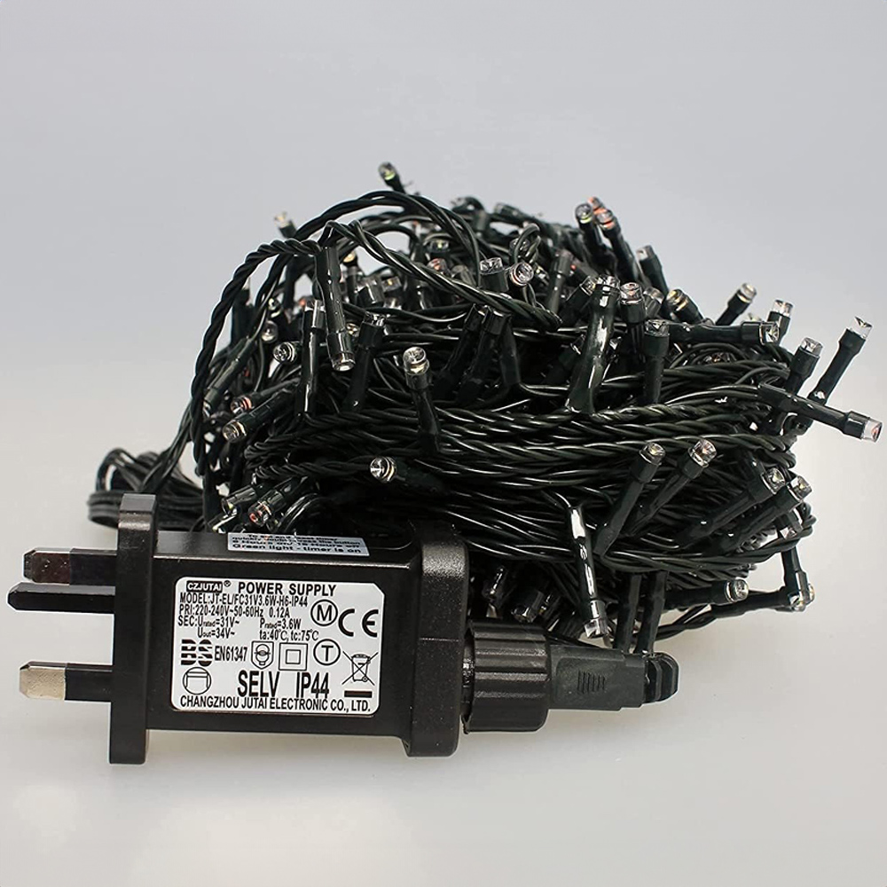 Shatchi 400 Warm White LED Multifunction Outdoor String Fairy Light 40m Image 2