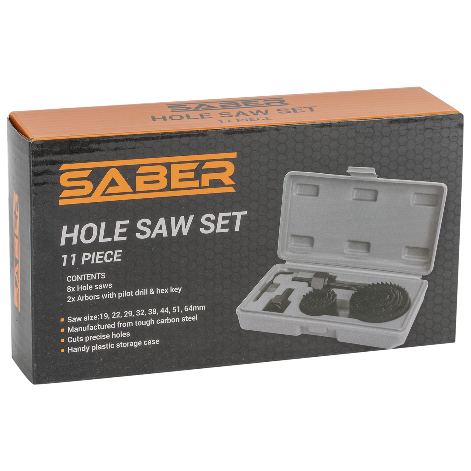 Saber 11 Piece Hole Saw Set In Case Image