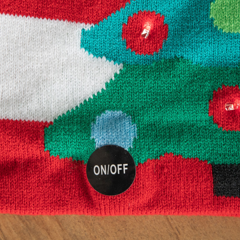 Samuel Alexander 6 Multicoloured LED Christmas Tree Flashing Party Festive Beanie Hat Image 5