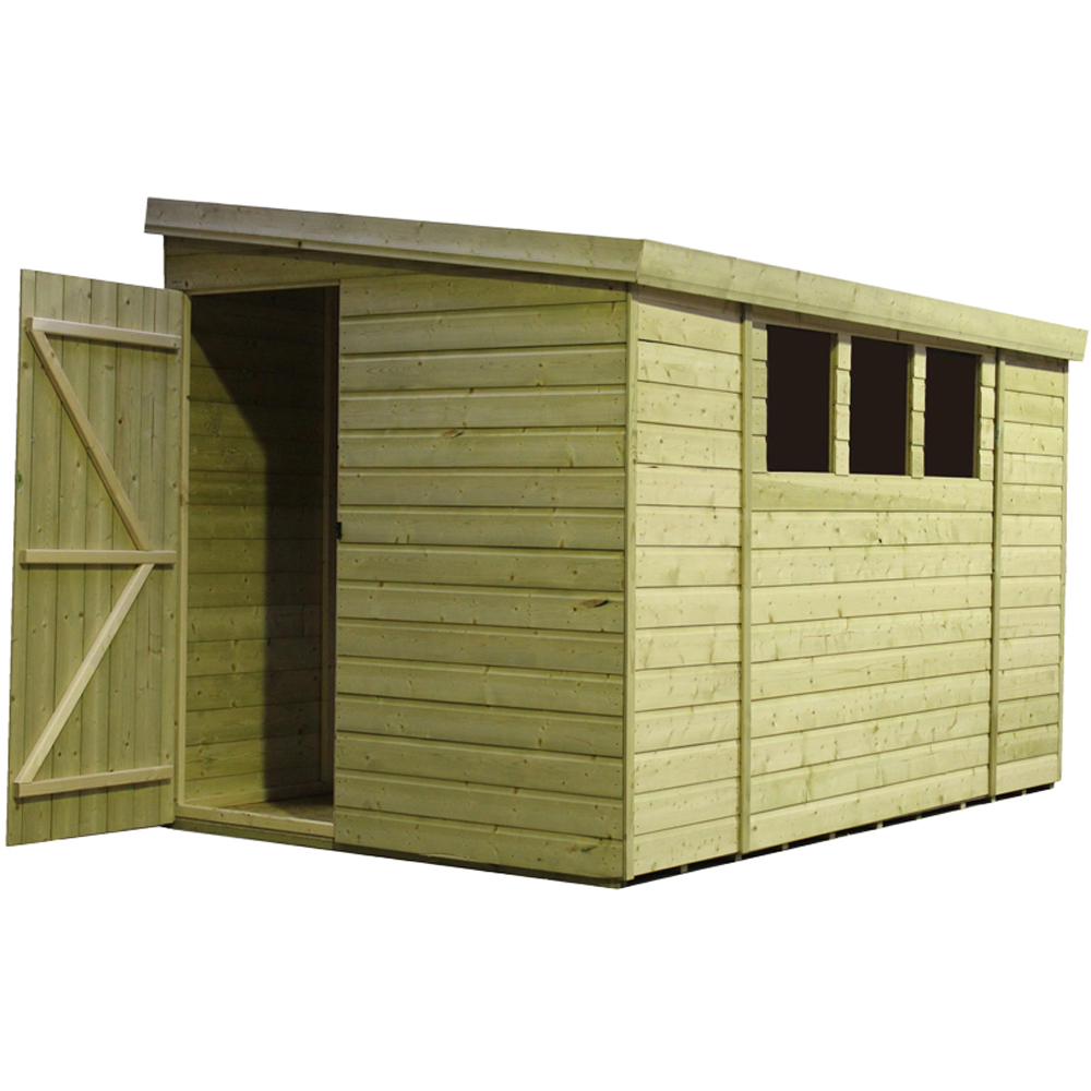 Empire Sheds 3000 9 x 5ft Tongue and Groove Wooden Pent Garden Shed Image 1