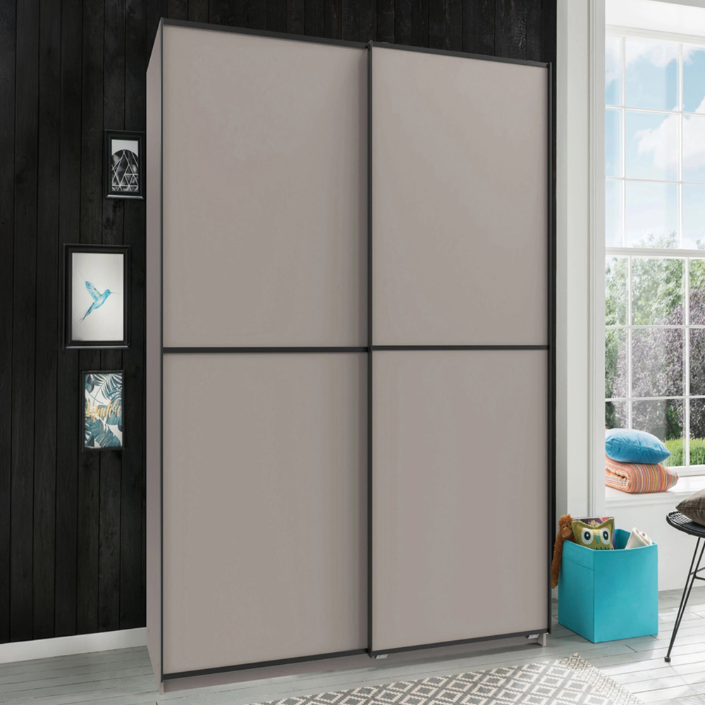 TJ'S Ulm 2 Door Grey Sliding Wardrobe 180cm Image 1