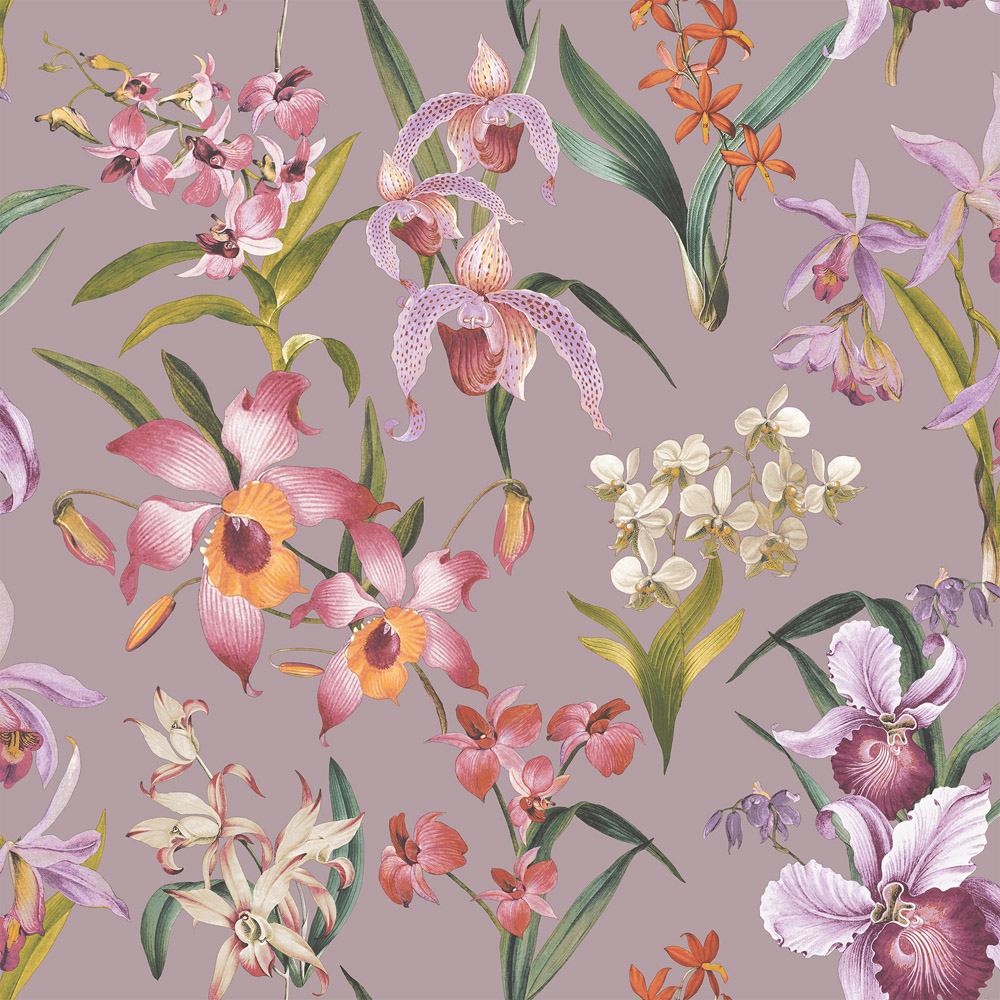 Rasch Maya Lilac Wallpaper Image 1