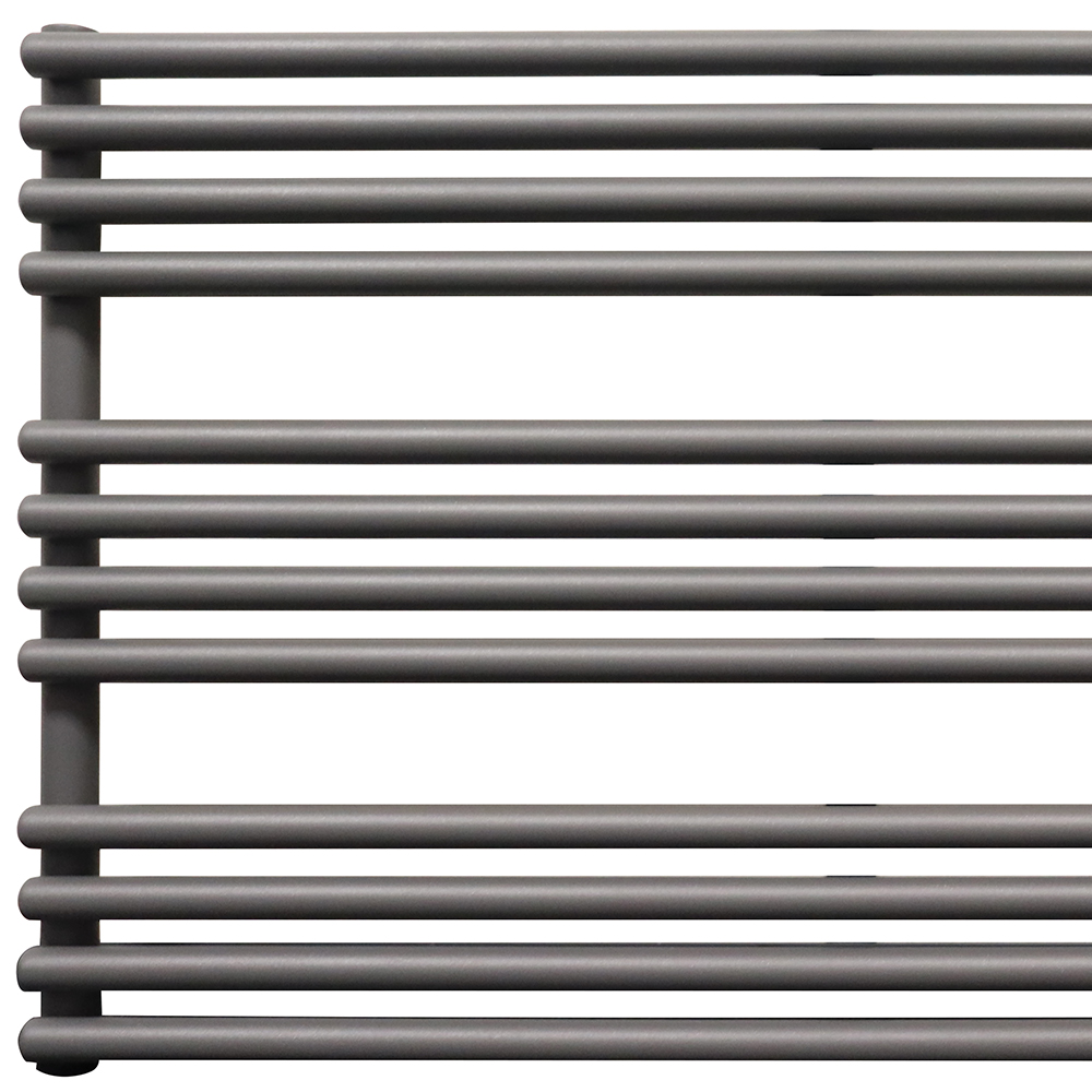 Towelrads Oxfordshire 2293 BTU Horizontal Anthracite Designer Towel Radiator 600 x 1000mm 672W Image 2