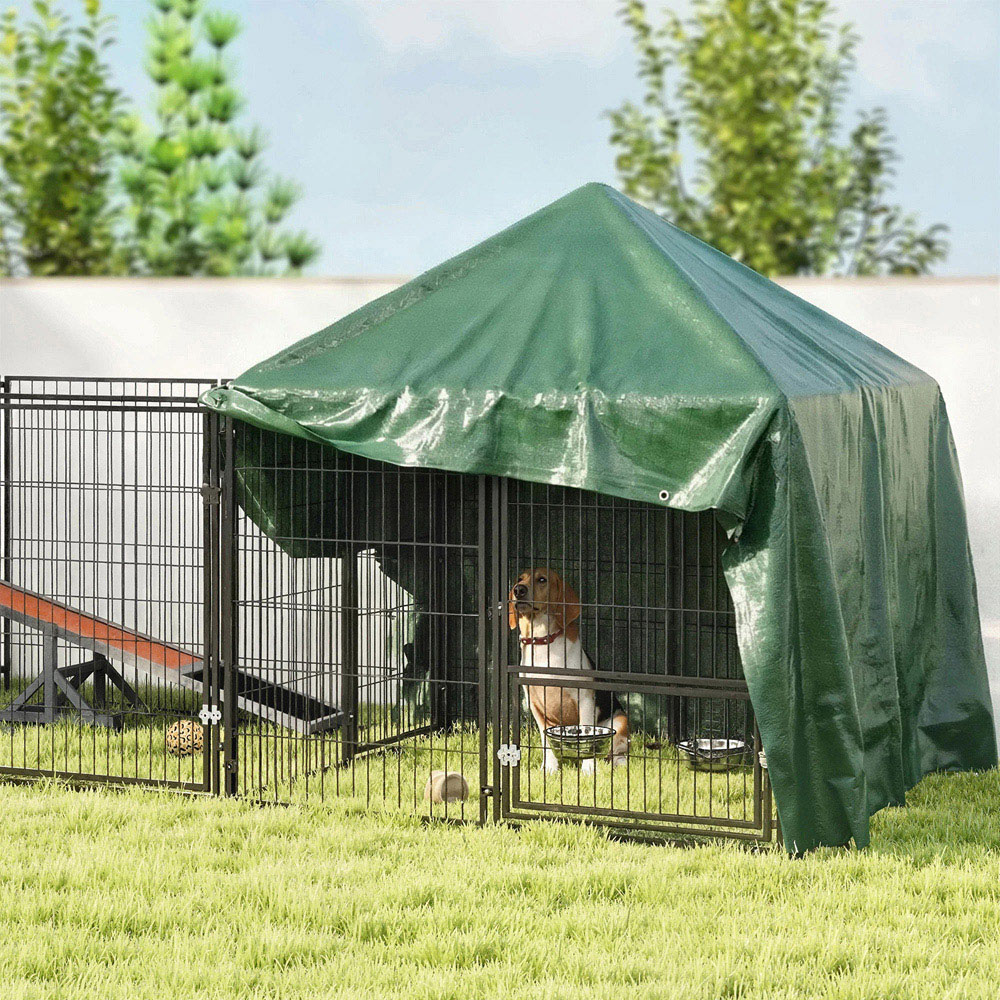 Outsunny Green Waterproof Tear-Resistant Tarpaulin Sheet 300 x 400cm Image 8