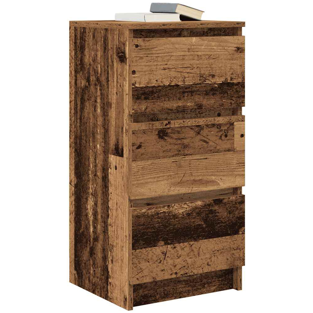 vidaXL 3 Drawer Old Wood Sideboard Image 3