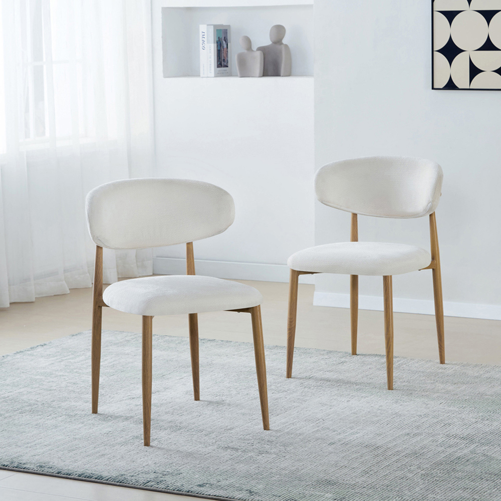 Pair of Salcombe Chairs White Image 9