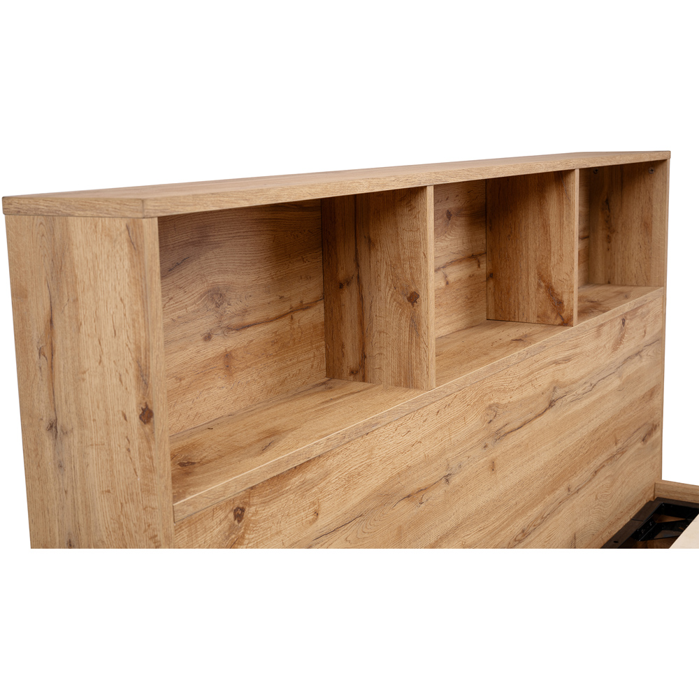 Julian Bowen Bali King Size Light Oak Storage Ottoman Bed Image 8
