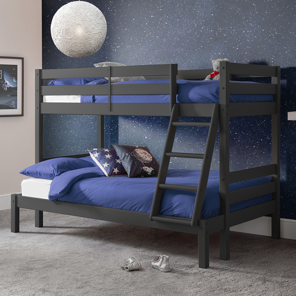 Julian Bowen Merlin Anthracite Sleeper Bunk Bed Image 1