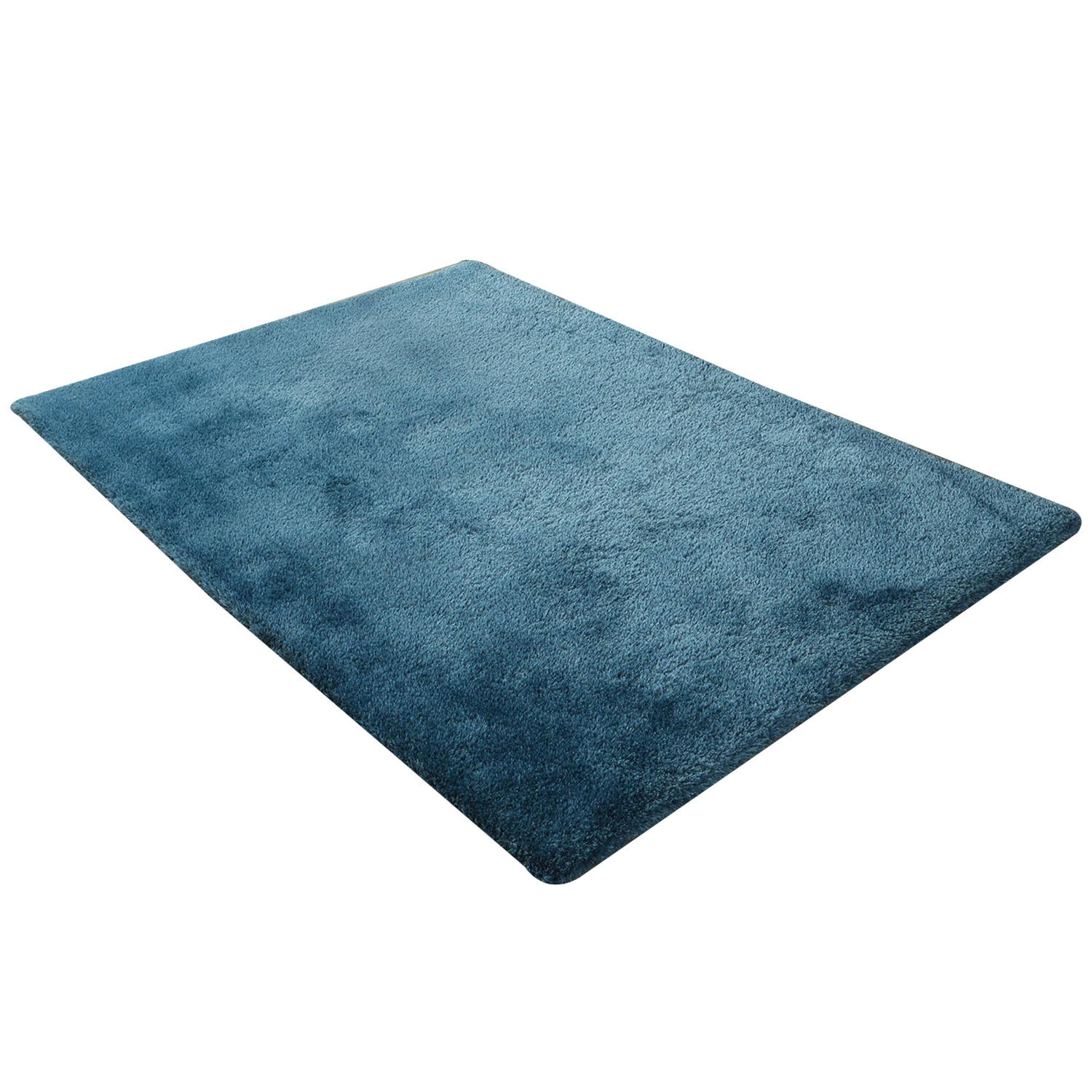 Radiant Blue Shaggy Rug 120 x 170cm Image 1