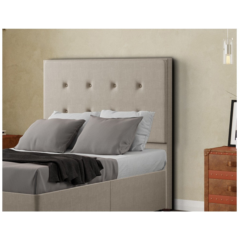 Eleganza Darlington Double Cream Malham Weave Floor Standing Headboard Image 4