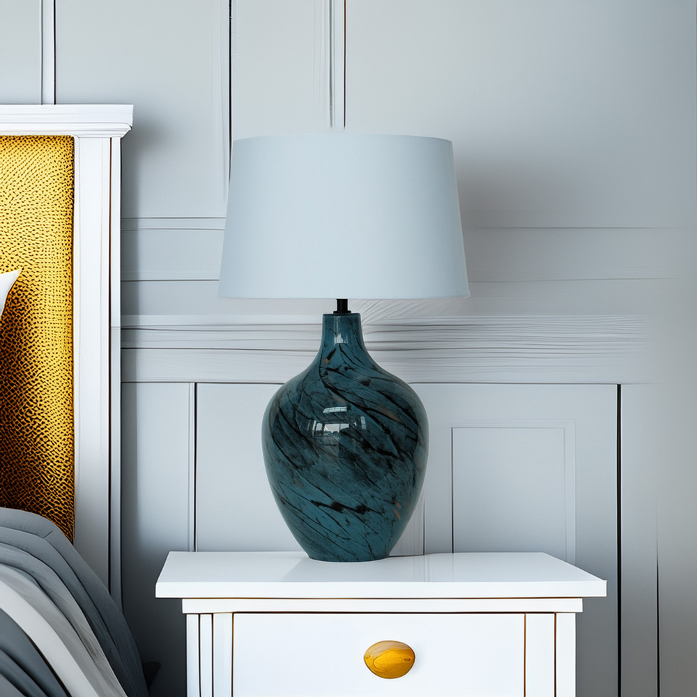 Aspyn Table Lamp - Blue and Black Image 2