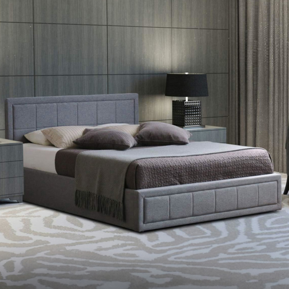 Portland Double Ottoman Upholstered Bed Frame with Storage Image 7