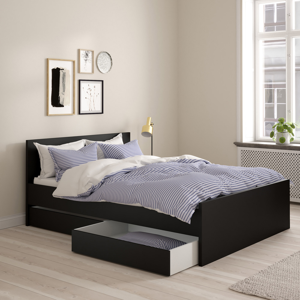 Florence Matt Black Underbed Drawer Set of 2 Image 2