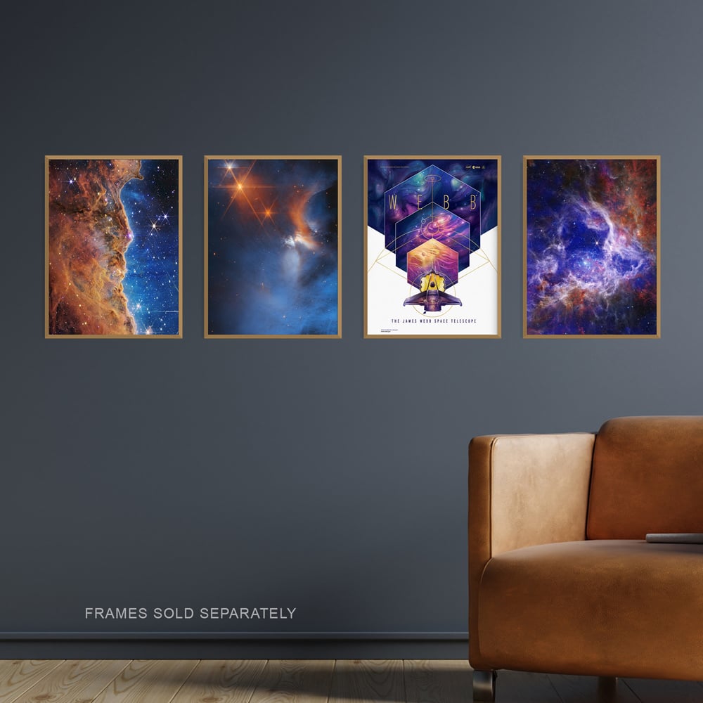 Artery8 NASA James Webb Space Telescope Images Wall Art Prints 30 x 41cm 4 Pack Image 2