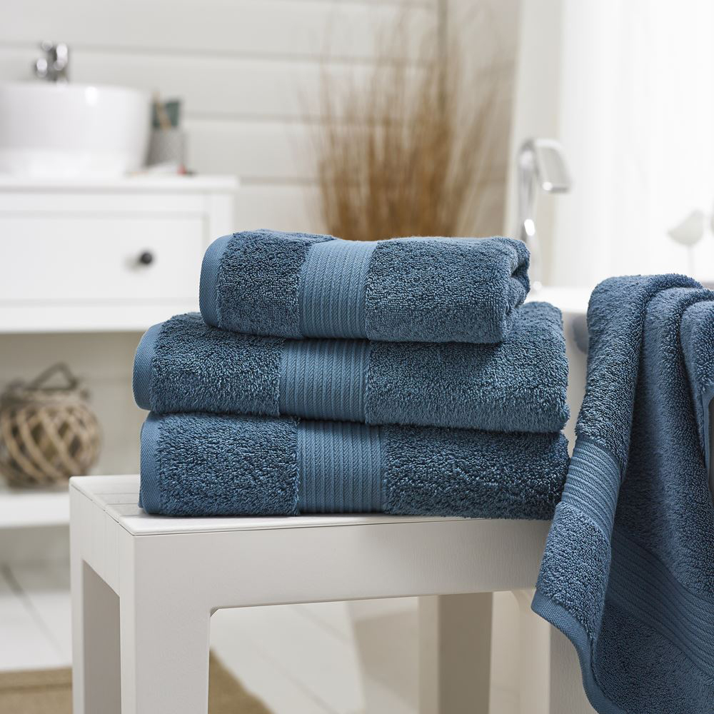 Deyongs Bliss Pima Petrol Hand Towel 2 Pack Image 2