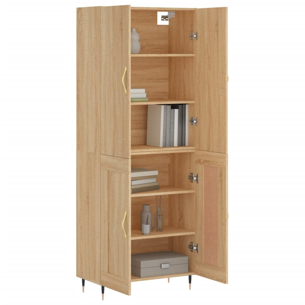 vidaXL 4 Door Sonoma Oak Highboard Image 3