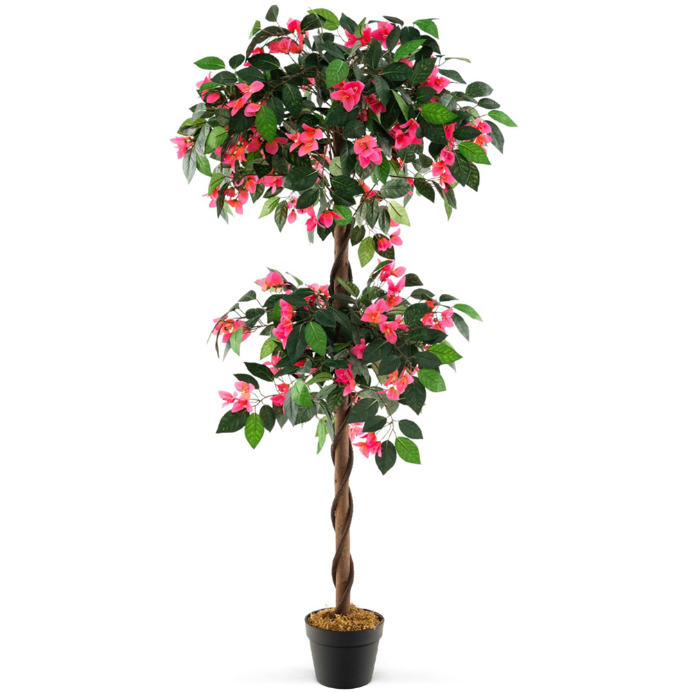 Costway Bougainvillea Artificial Tree In Pot 5ft Image 1