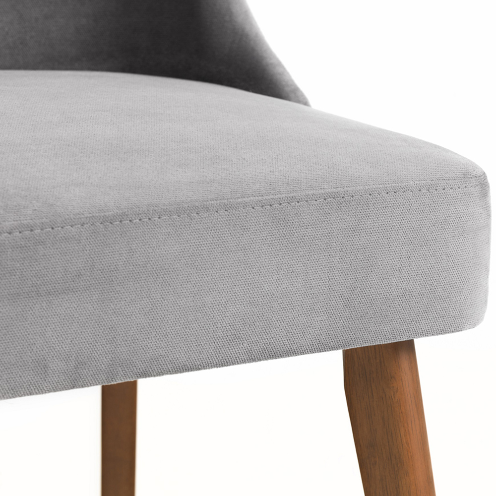 Julian Bowen Chelsea Huxley 6 Seater 140cm Round Dining Set Walnut Image 7