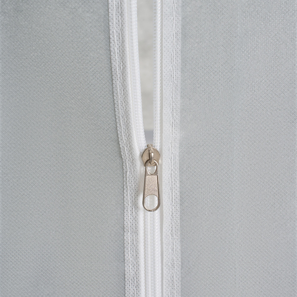 Living and Home 7 Shelf Silver and Grey Portable Fabric Wardrobe Image 6