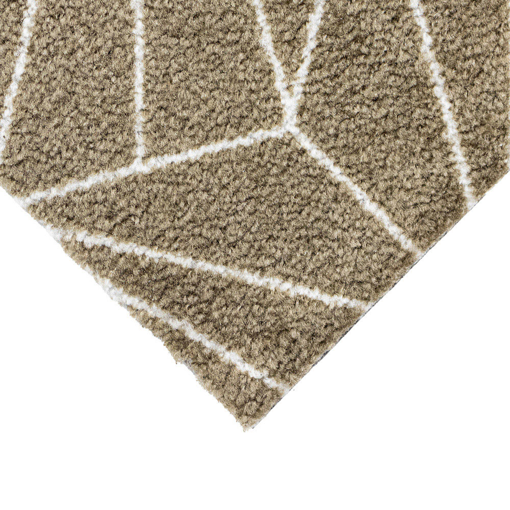 JVL Mega Brown Geo Latex Backed Door Runner 57 x 150cm Image 4