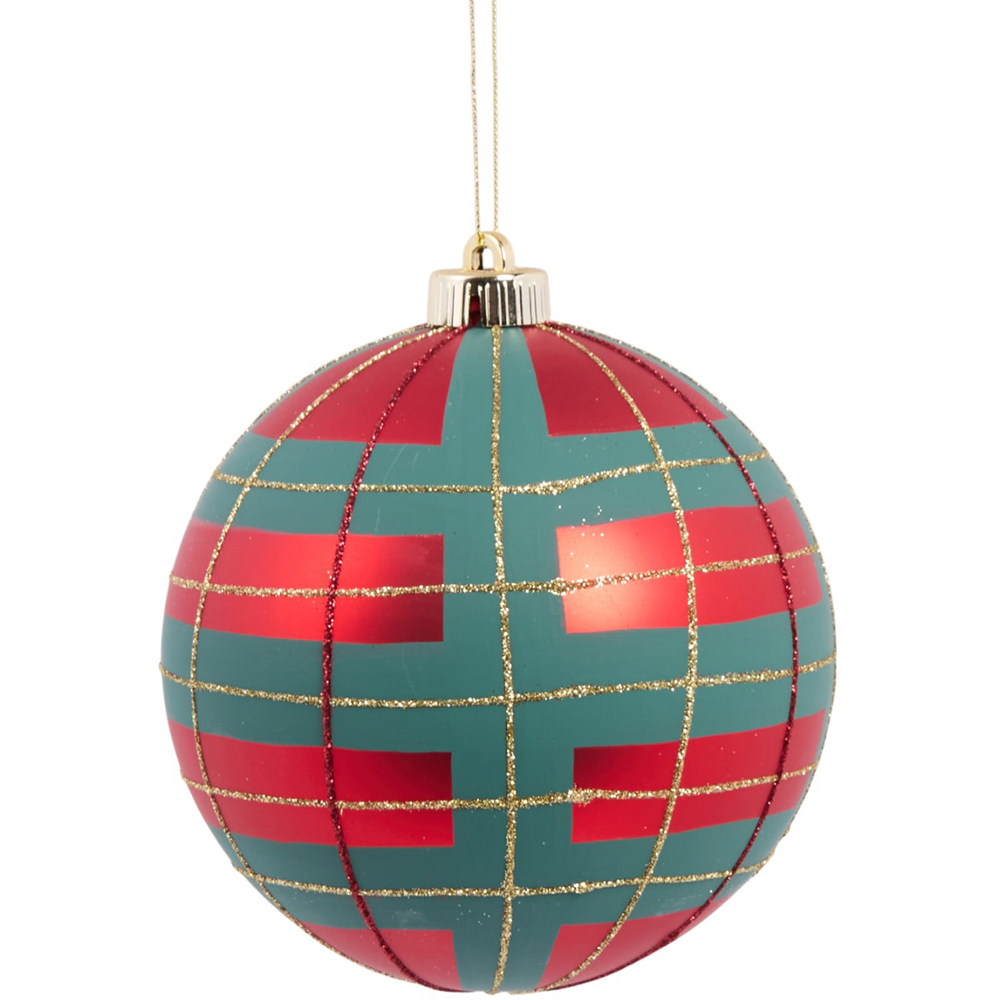 Pack of 3 Tartan Baubles Image 2