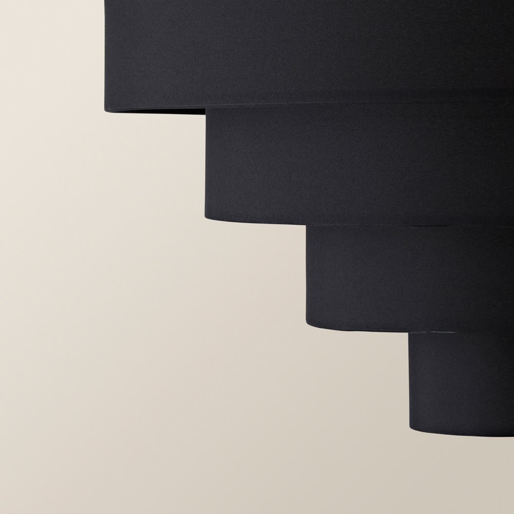 ValueLights Nevada 4 Tier Black Pendant Shade Image 4