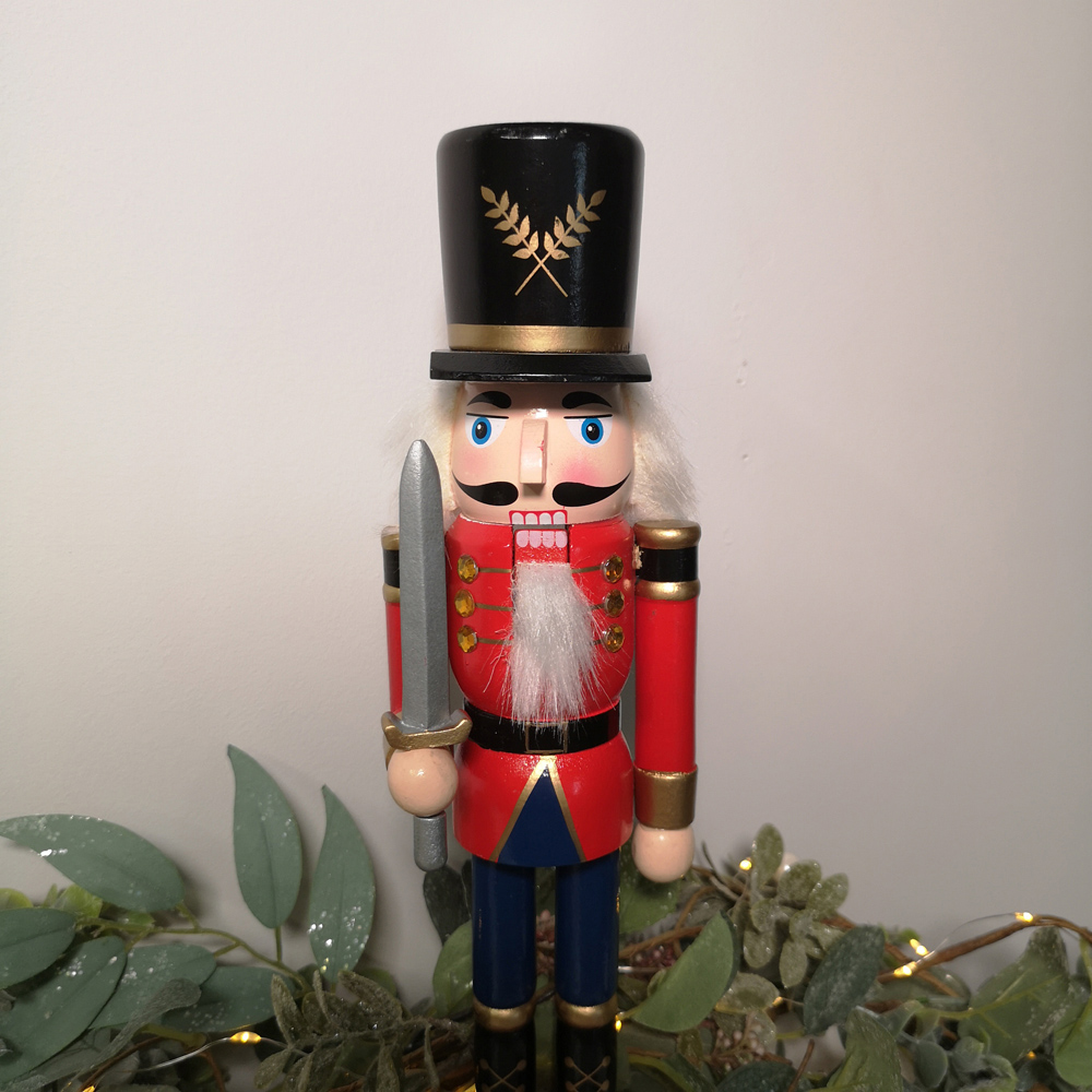 Samuel Alexander Wooden Nutcracker Soldier Decoration with Red Body Image 3