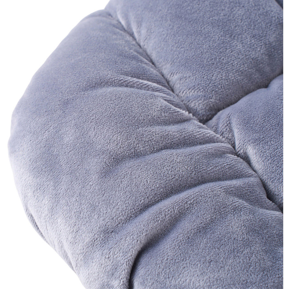 Living and Home Smoke Grey Quilted Seat and Back Cushion Image 3